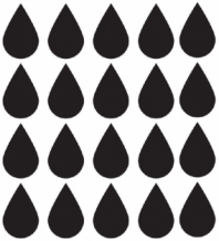 Muurstickers druppels in zwart